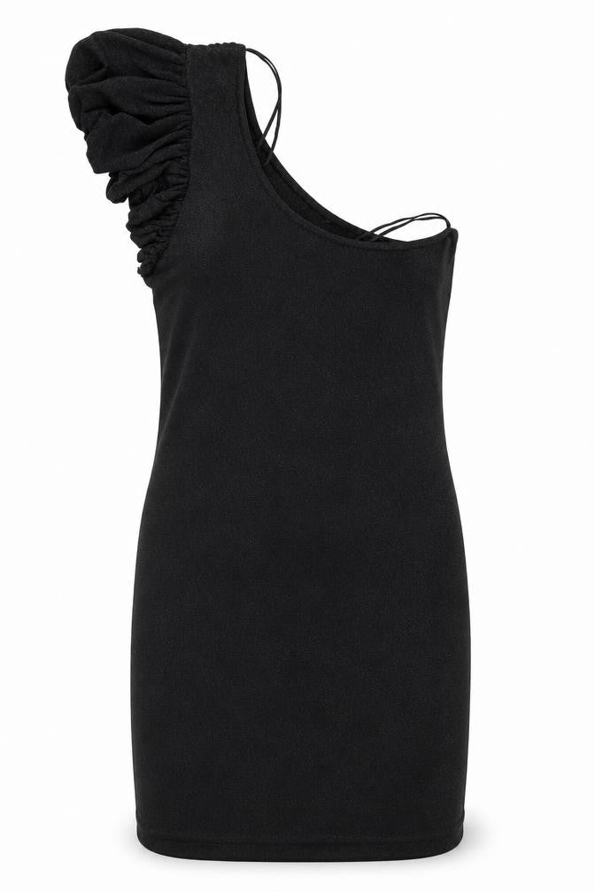 Oasis Womens Black Jumper Dress Size 10 - Subtle glitter effect