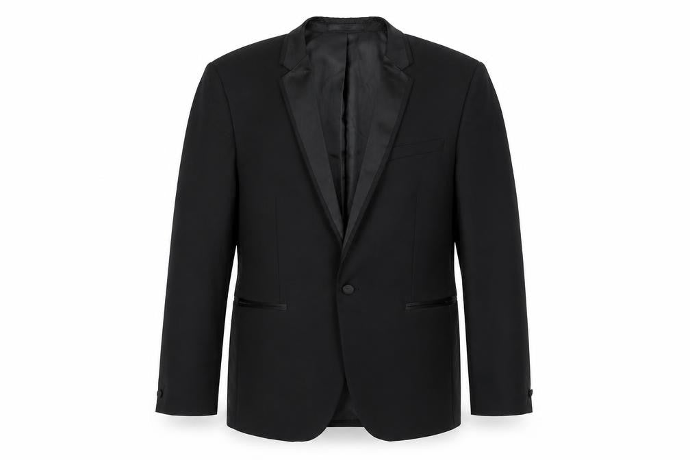 B&W Mens Black   Jacket Suit Jacket