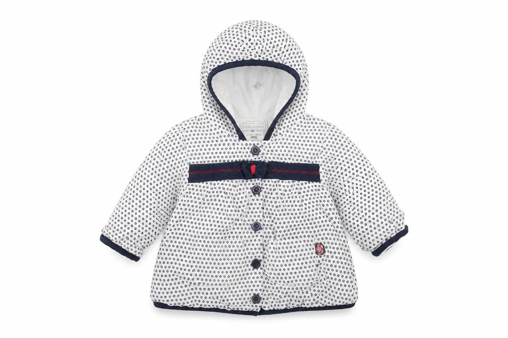kris x kids Baby White Plaid  Rain Coat Coat Size 0-3 Months