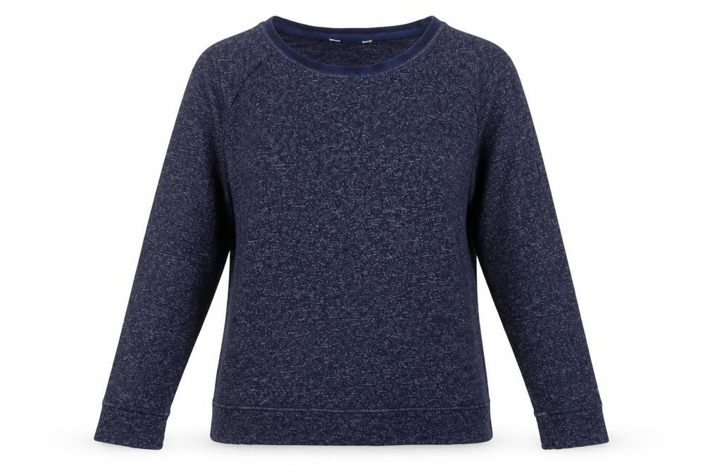 Front view of Marks & Spencer women’s blue jumper, size UK 14