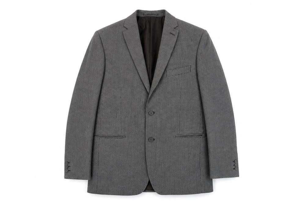 Front view of Scott & Taylor men’s grey jacket suit jacket, size 42