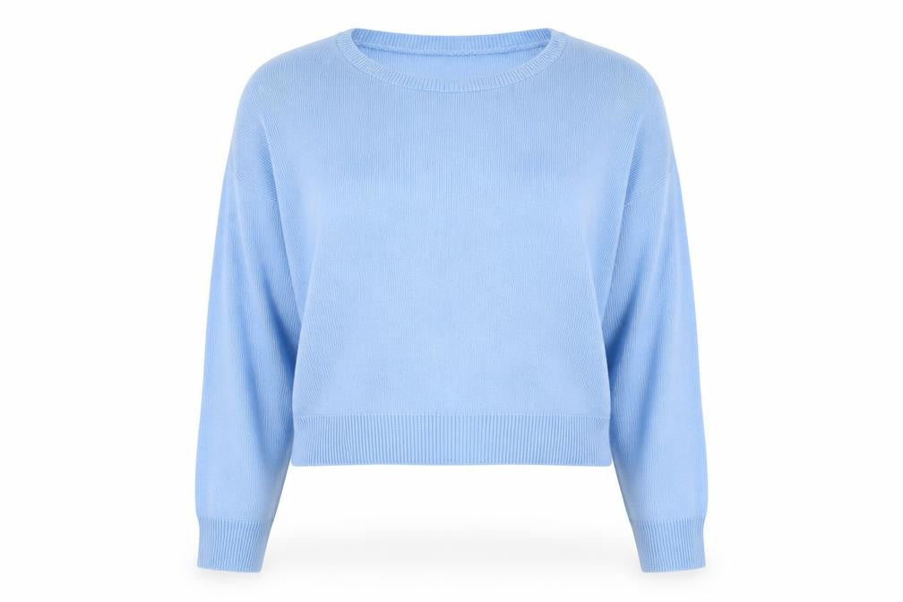 Boohoo Womens Blue   Pullover Jumper Size M
