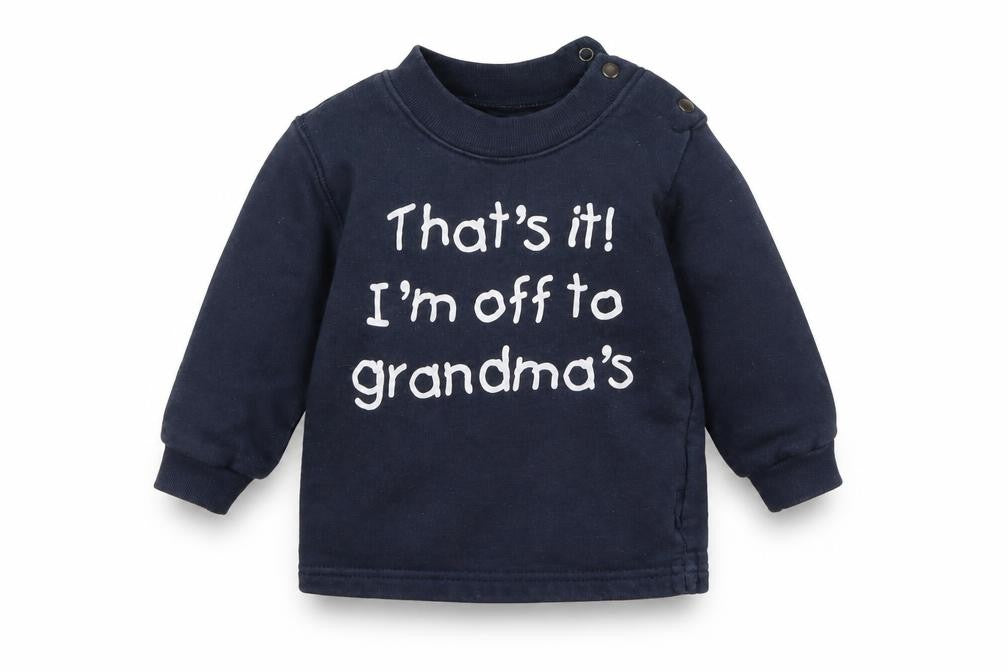Front view of EDWARD SINCLAIR Baby Blue jumper, size 6-9, Months