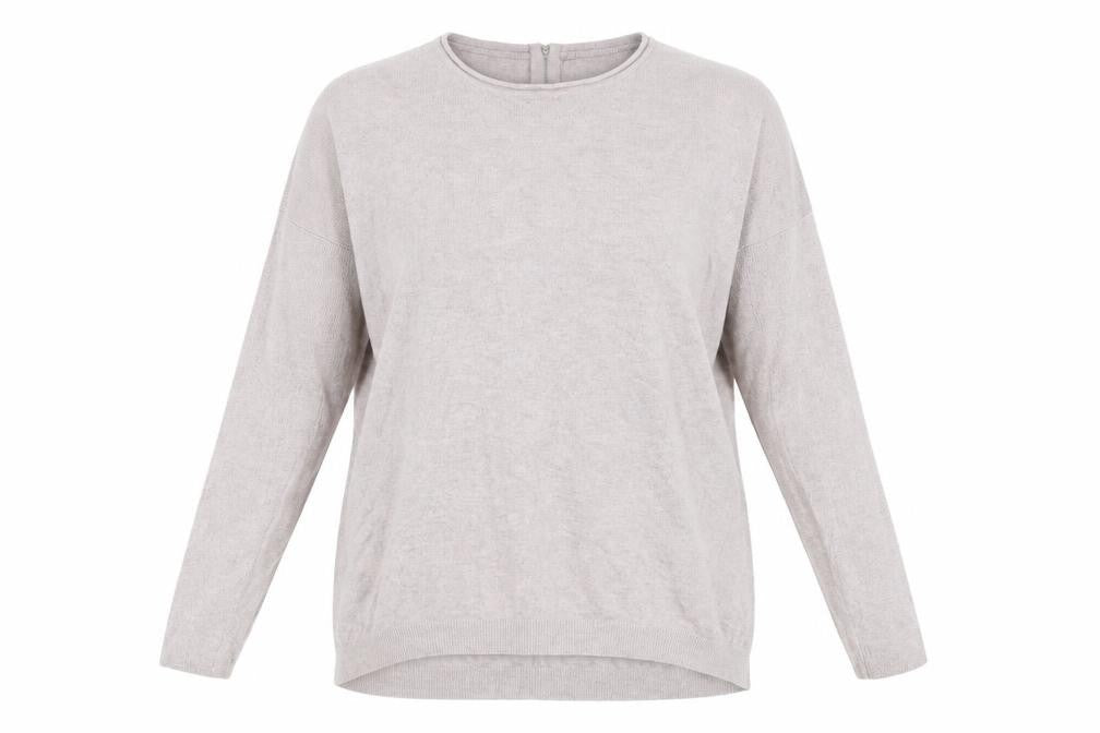 Front view of Atmosphere women’s pink jumper, size XL