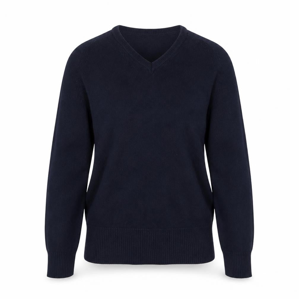 Front view of trutex women’s blue knit jumper size 2xs
