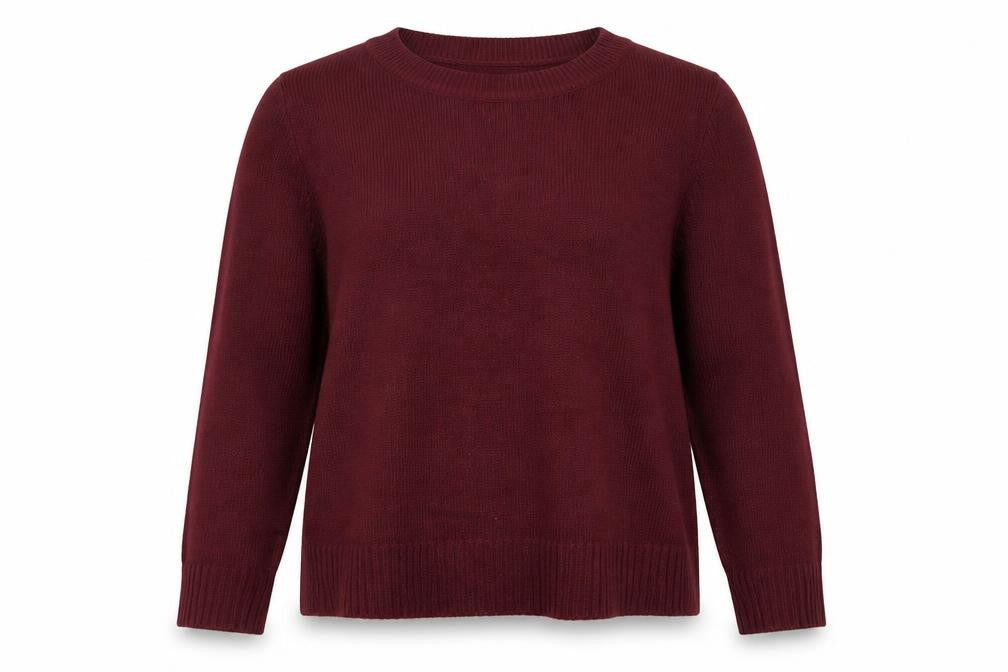 Front view of H&M women’s purple jumper, size L