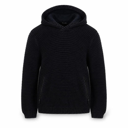 M & Co. Girls Black  Knit Pullover Hoodie Size 7-8 Years