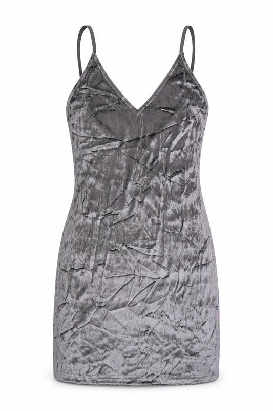 Front view of Goldie women’s grey bodycon, size M