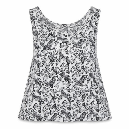 Front view of Atmosphere women’s black basic blouse, size UK 12