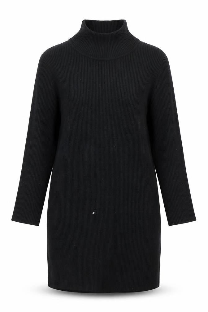 Front view of JCL women’s black knit jumper, size S
