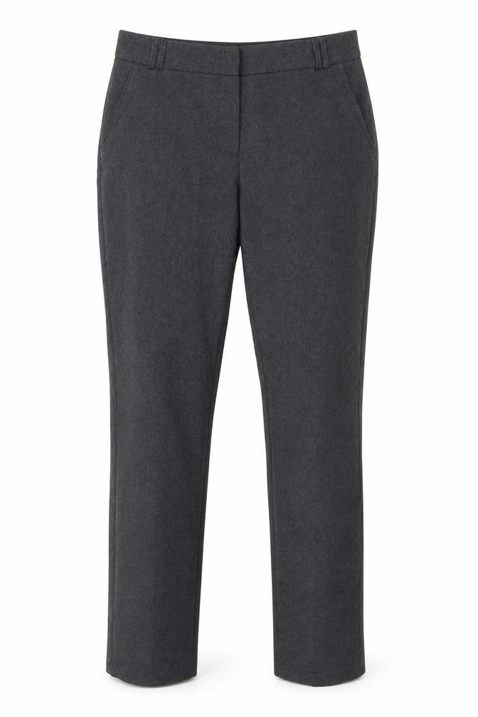 Front view of Atmosphere women’s grey trousers, size UK 10, 31-inch leg