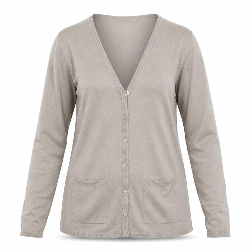 Julipa Womens Grey  Knit Cardigan Jumper Size 8