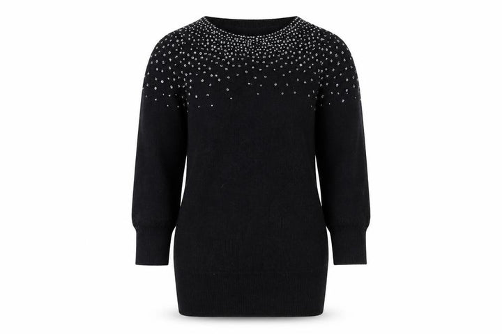 Oasis Womens Black Knit Pullover Jumper Size XS