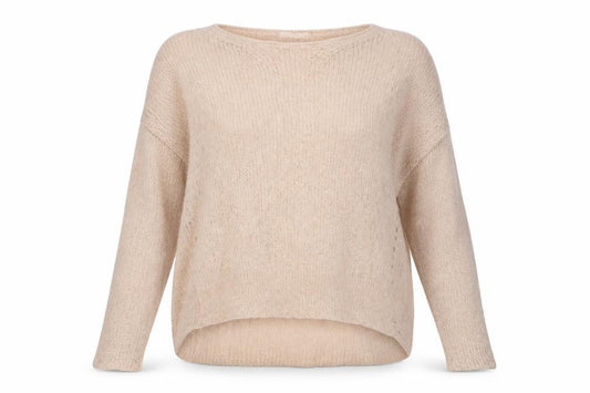 Front view of Preworn women’s ivory jumper, size XL