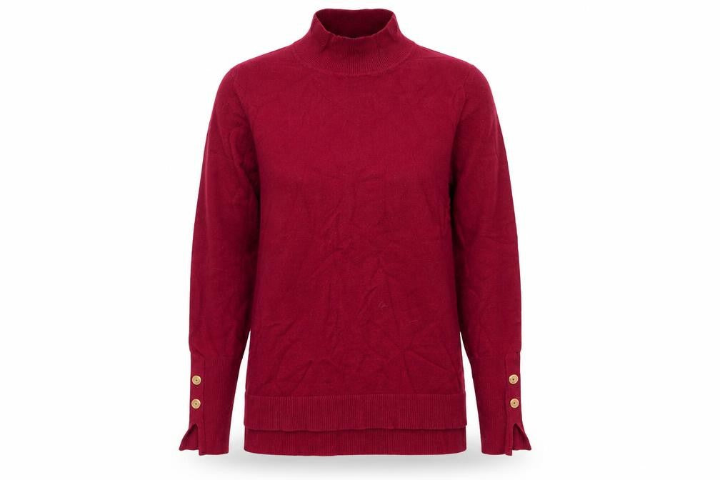 Front view of Primark women’s purple jumper, size XS