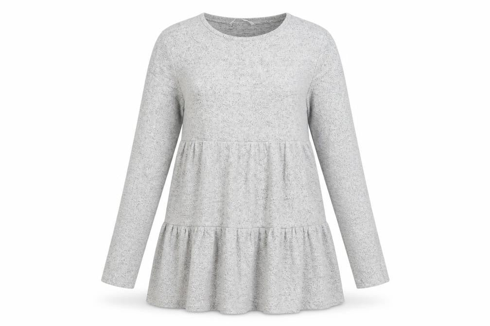 Front view of Tu women’s grey fit & flare, size UK 12