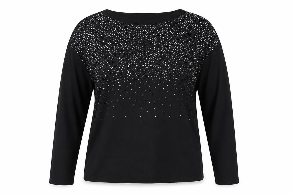 Front view of Preworn women’s black jumper, size XL