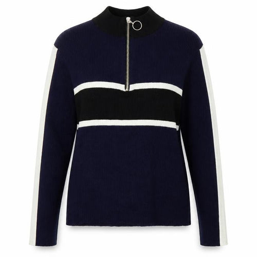 Cooperative Womens Blue  Knit Henley Jumper Size L