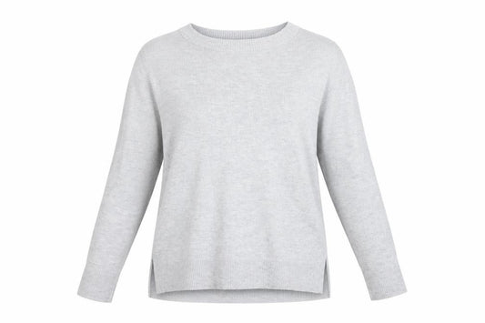 Front view of Next women’s grey knit jumper, size UK 10