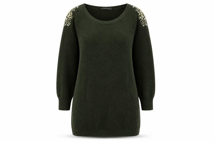 Oasis Womens Green Pullover Sweatshirt Size S