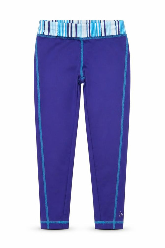 Front view of Gymgo girls’ blue sweatpants, size 5-6, years