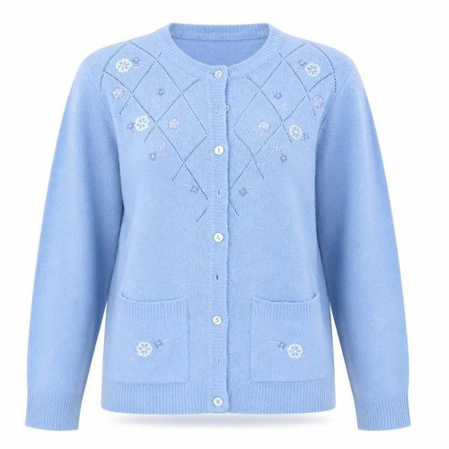 Akal Collection Womens Blue   Cardigan Jumper Size M