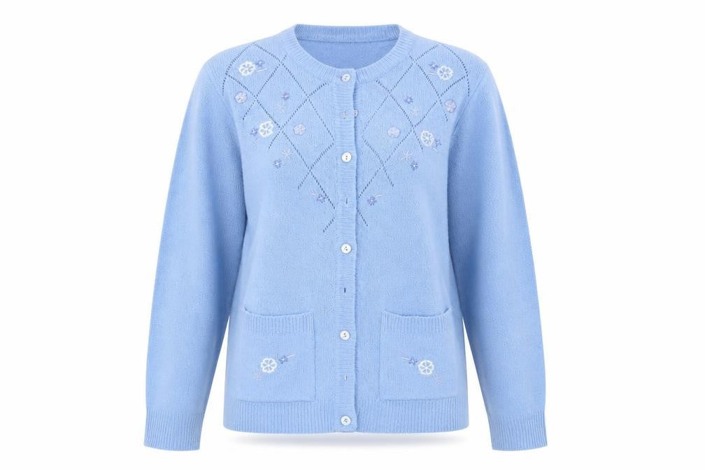 Akal Collection Womens Blue   Cardigan Jumper Size M