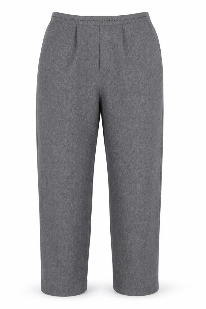 Bm collection Womens Grey   Trousers  Size 12 L26 in