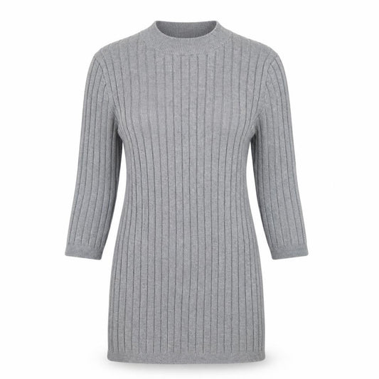 Front view of Primark women’s grey basic blouse, size UK 8
