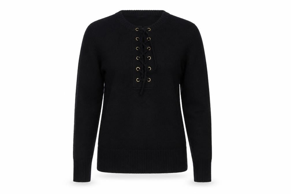Front view of Primark women’s black jumper, size S