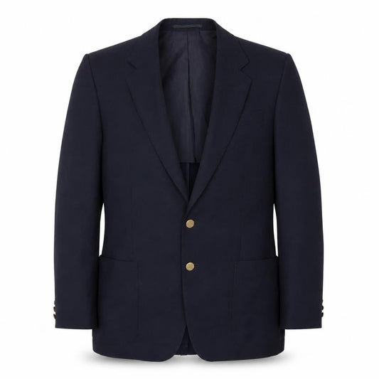 Front view of WOOLWORTHS men’s blue jacket suit jacket, size M
