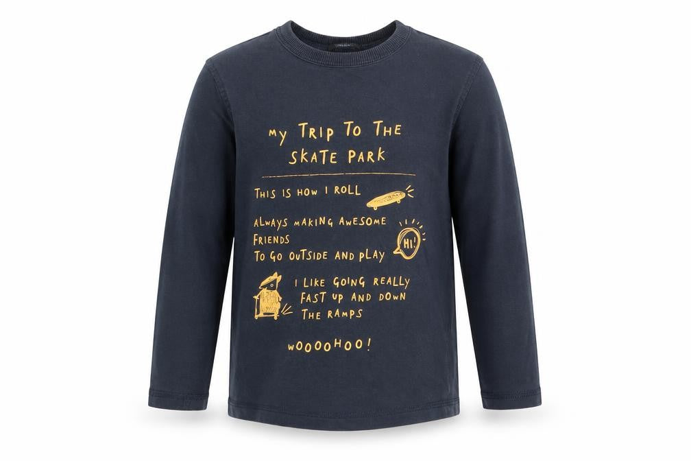 George Boys Blue   Basic T-Shirt Size 2-3 Years  - My trip to the skate park