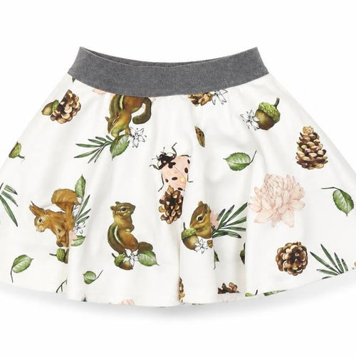 Preworn Womens White Floral  A-Line Skirt Size 8