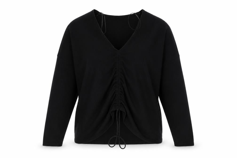 Front view of Zara women’s black jumper, size L