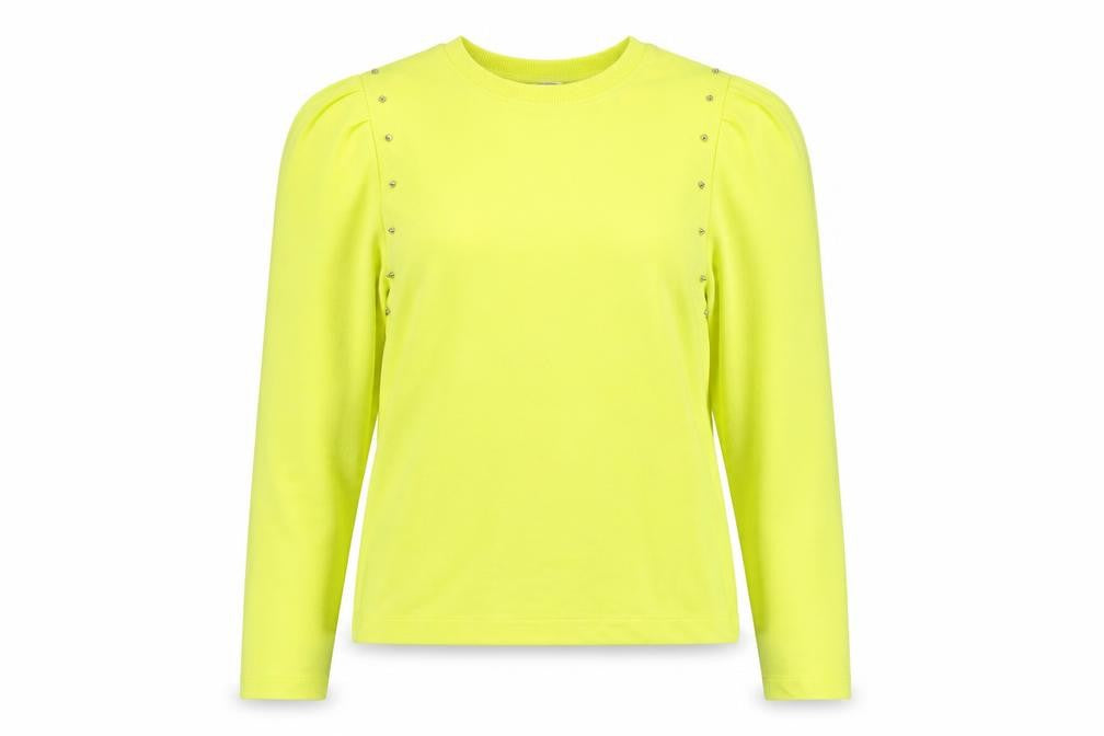 Front view of Zara women’s green jumper, size M