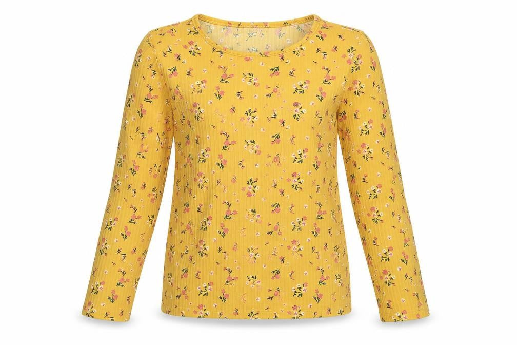 Front view of Primark girls’ floral basic blouse, size 12-13, years