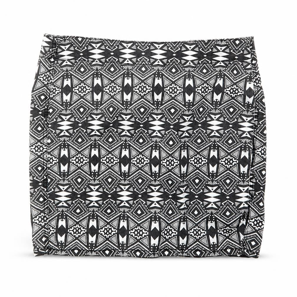 Divided by H&M Womens Black Geometric  Straight & Pencil Skirt Size 8