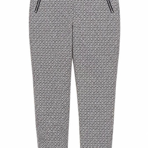 F&F Womens Pink Geometric  Trousers  Size 10 L27 in