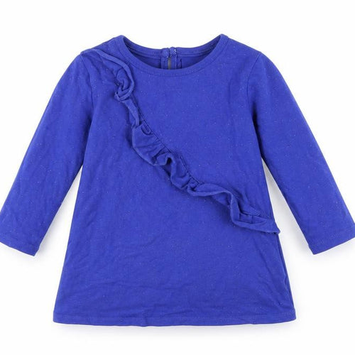 m&S Girls Blue   Fit & Flare  Size 6-9 Months