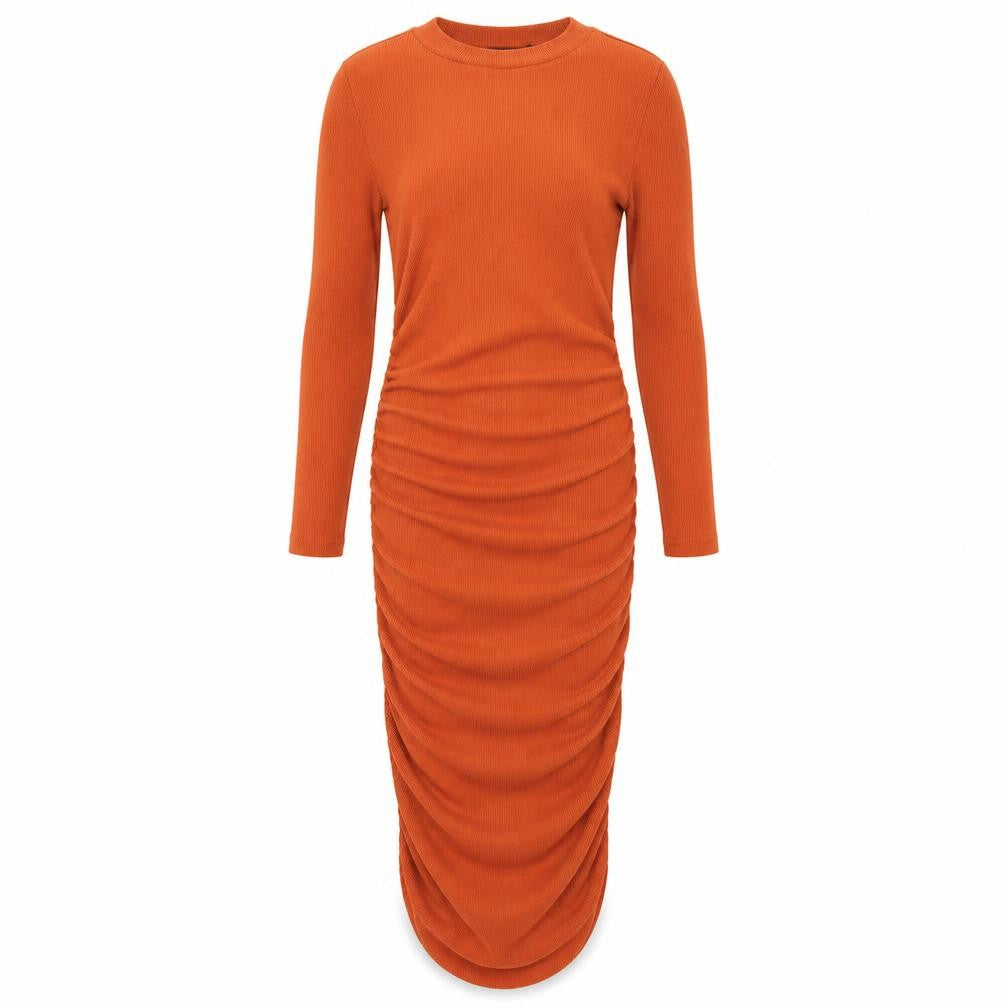 Front view of Boutiquen women’s brown bodycon, size S