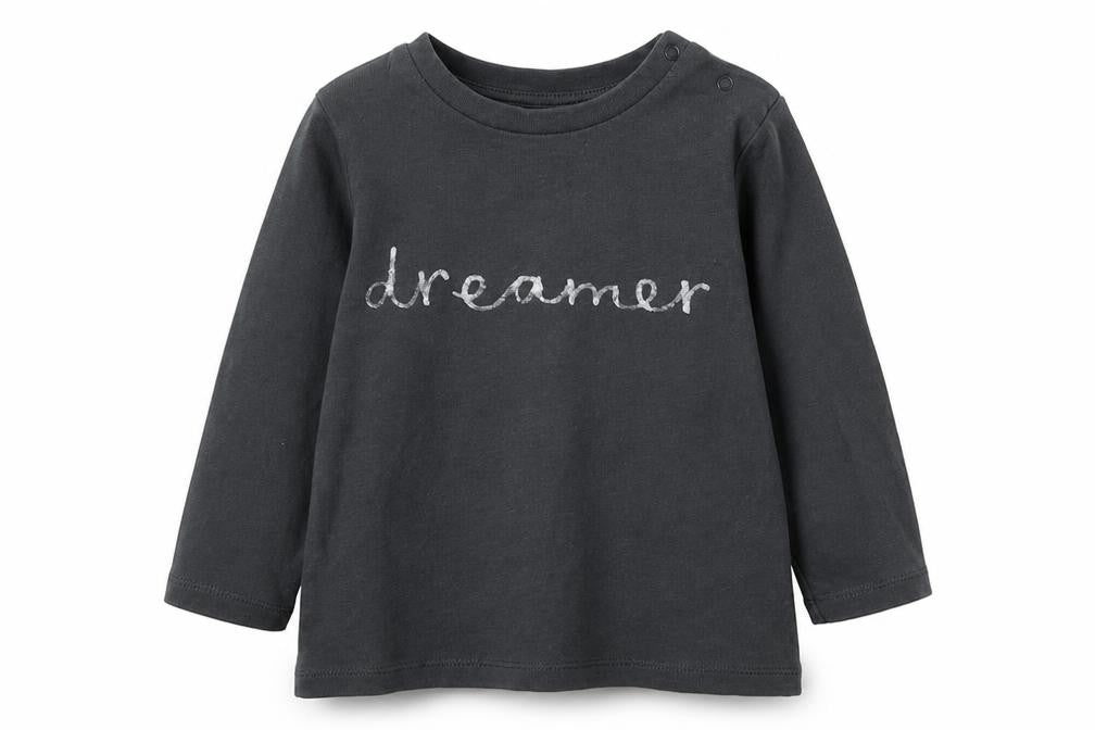 Marks and Spencer Boys Grey Batik Jersey Basic T-Shirt Size 12-18 Months  - dreamer