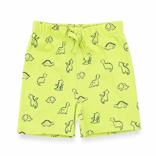 Front view of George Baby Green sweatpants, size 12, Months - dinosaur