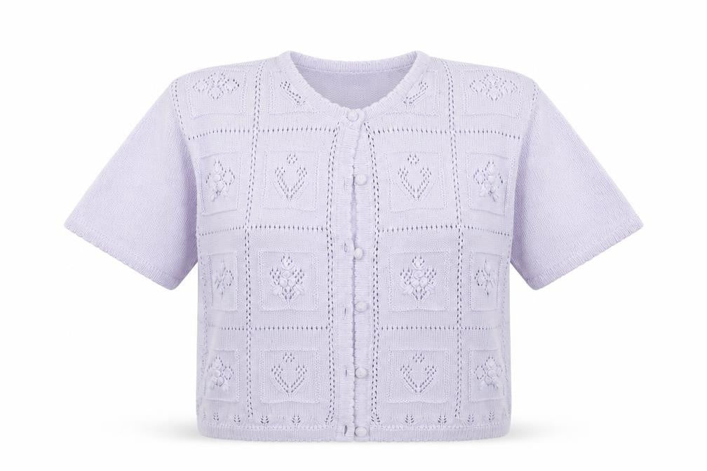 Richards Womens Purple  Knit Cardigan Jumper Size L
