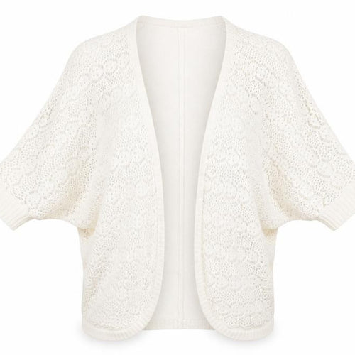 Dressbarn Womens White   Cardigan Jumper Size S