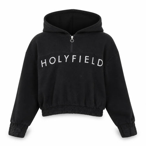 Holyfield Girls Black   Pullover Hoodie Size 8-9 Years
