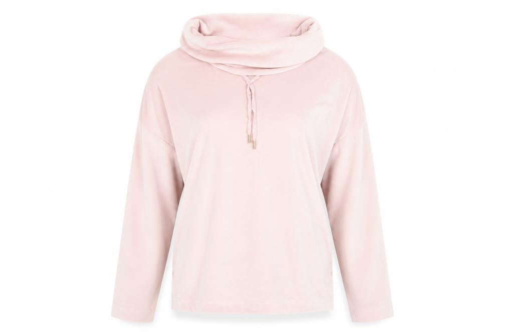 Front view of F&F women’s pink jumper, size M