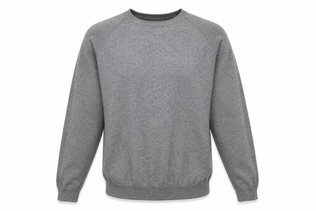 Front view of Gap men’s grey knit jumper, size XL