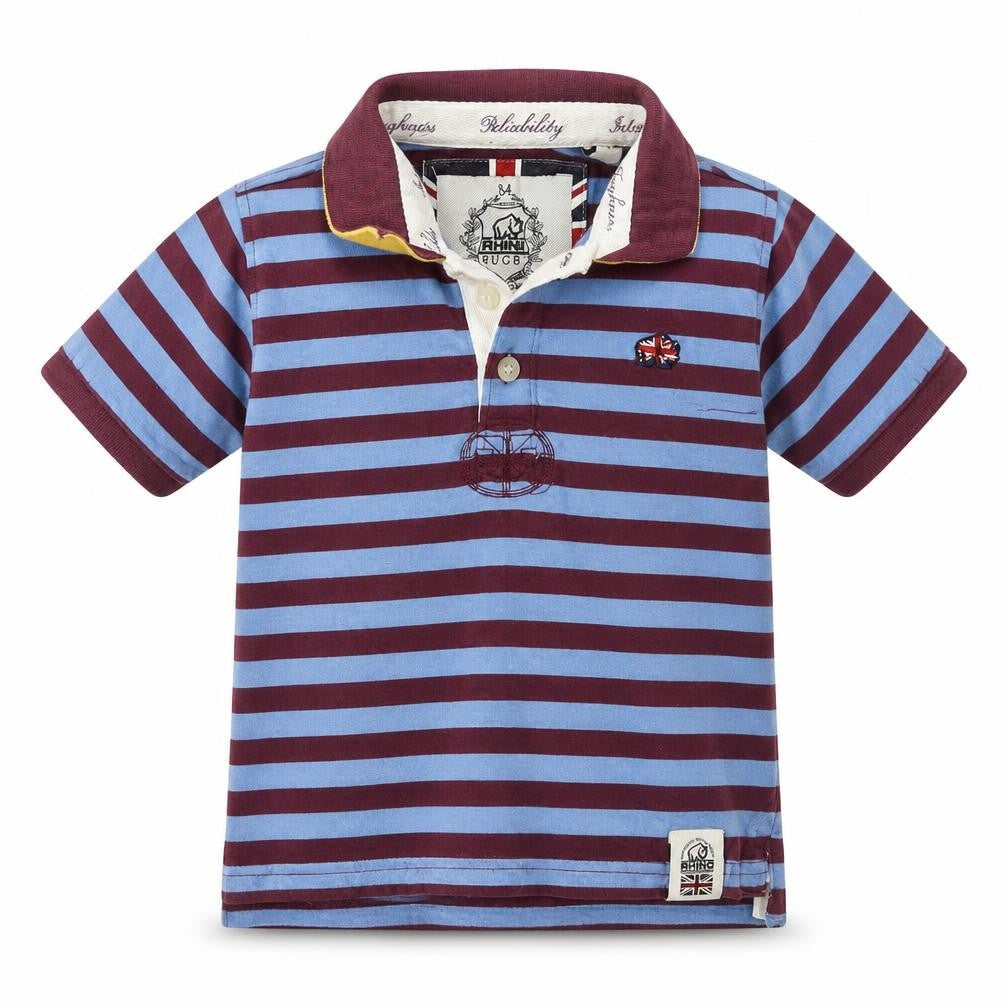 Rhino Boys Multicoloured Striped  Basic Polo Size 4 Years