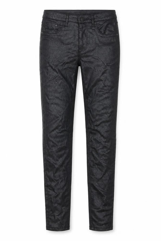 Front view of Denim Co women’s black trousers, size UK 4, 27-inch leg