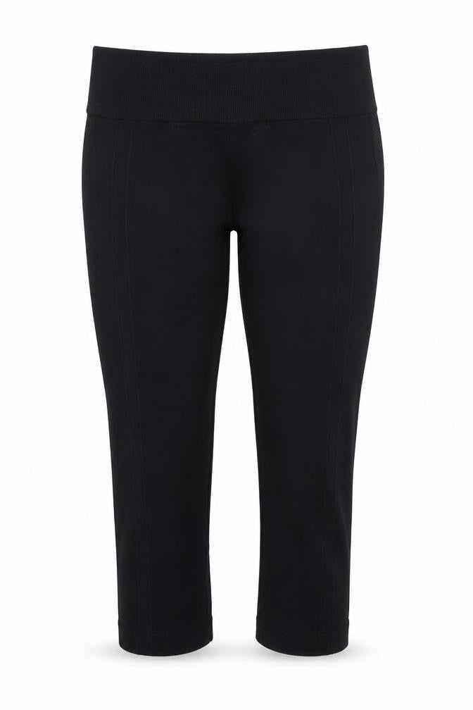 Workout Womens Black   Cropped Leggings Size 10 L19 in